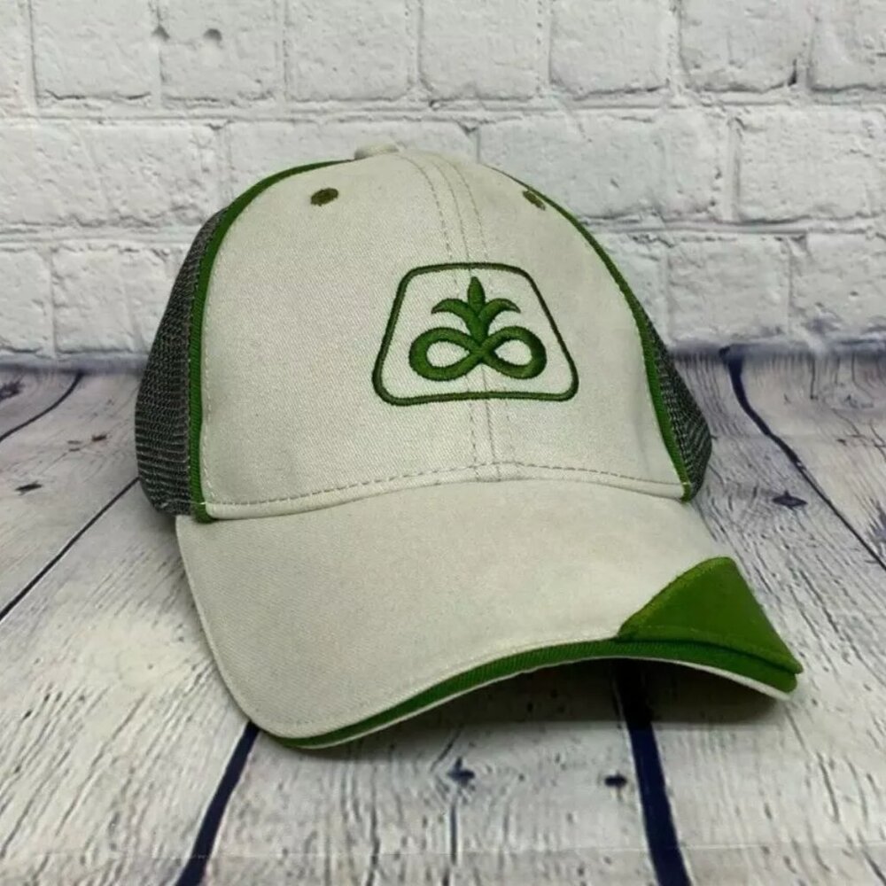 Pioneer Trucker Hat Mesh Farmer Cap Adjustable One Size Fits All Beige Farming